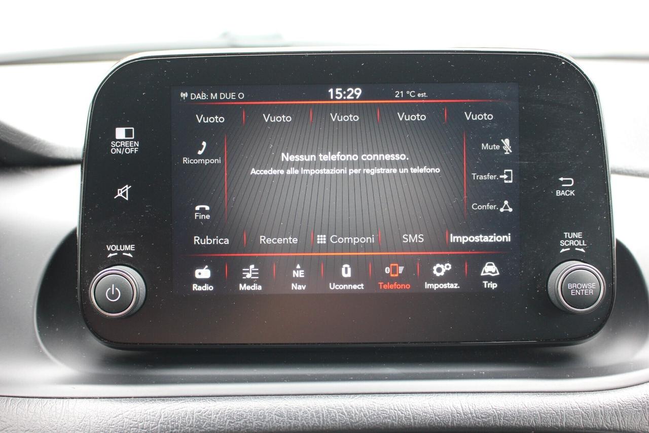 Fiat Tipo GPL 2021 *PREZZO VERO* 100 CV TELECAMERA FULL LED