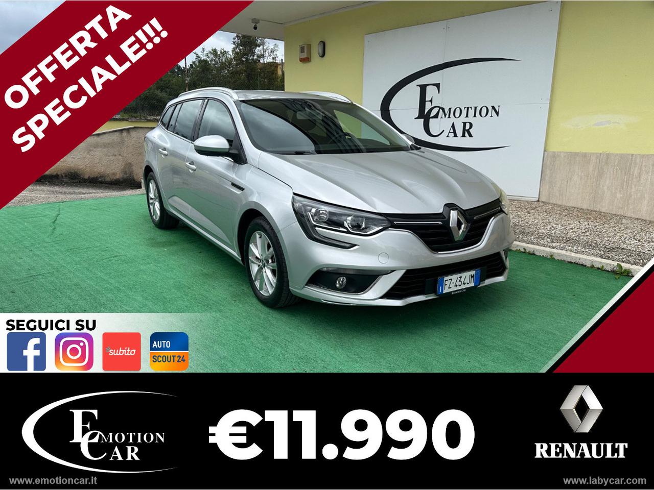 RENAULT Mégane Sporter Blue dCi 115CV EDC Bus. - 2019