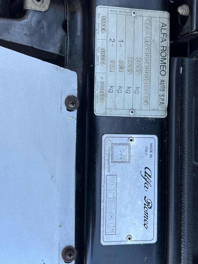 ALFA ROMEO Alfetta 2.0 turbodiesel A/C TOP CONDITION