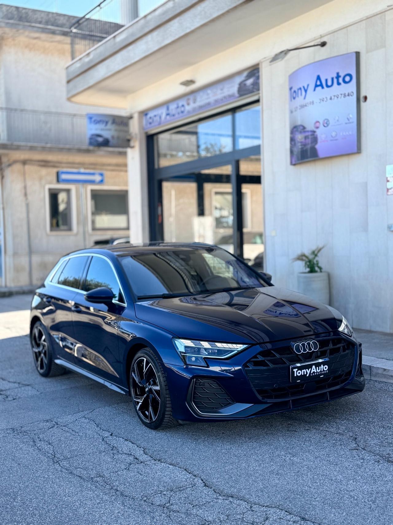Audi A3 SPB 35 TDI S tronic line edition PACCHETTO LUCI SOFFUSE,APPLE CARPLAY,NAVI,TELECAMERA,FARO MATRIX