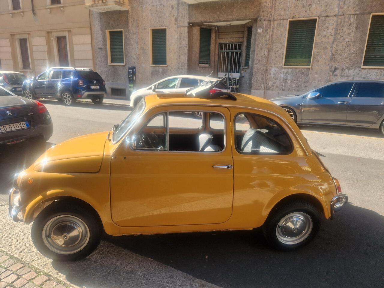 Fiat 500L 1971 targhe originali restaurata