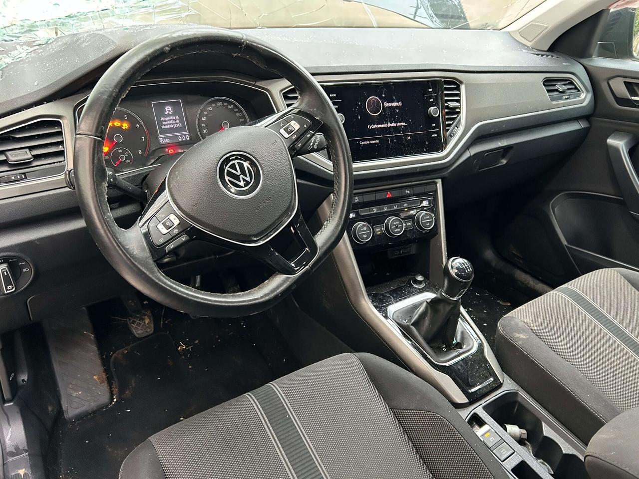 VW T-Roc 1.0 TSI 110CV - 2021 Incidentata