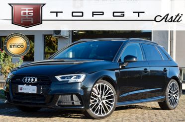 AUDI A3 SPORTBACK 40 2.0 TDI S-LINE INT+EXT QUATTRO 184cv S-TRONIC, EURO 6D, SERVICE AUDI, BANG&OLUFSEN, MATRIX, SEDILI SPORTIVI, 19", PERMUTE