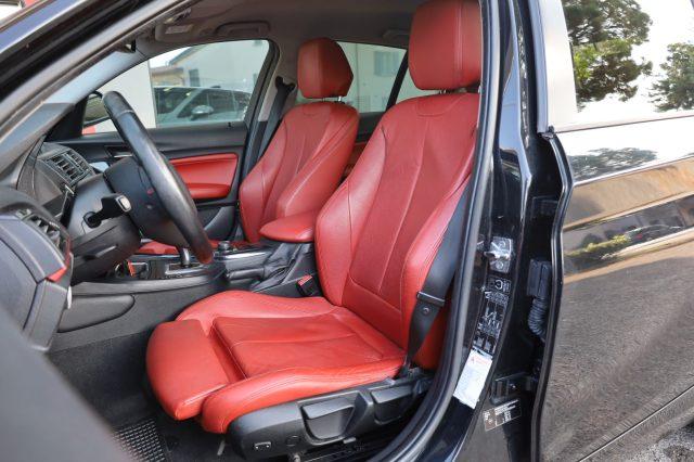 BMW 118 d 5p. Sport Automatica F20 Pelle ROSSA Cartier 18"