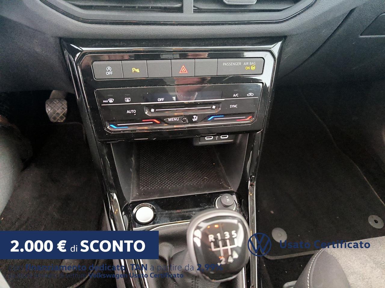 Volkswagen T-Cross 1.0 tsi life 95cv