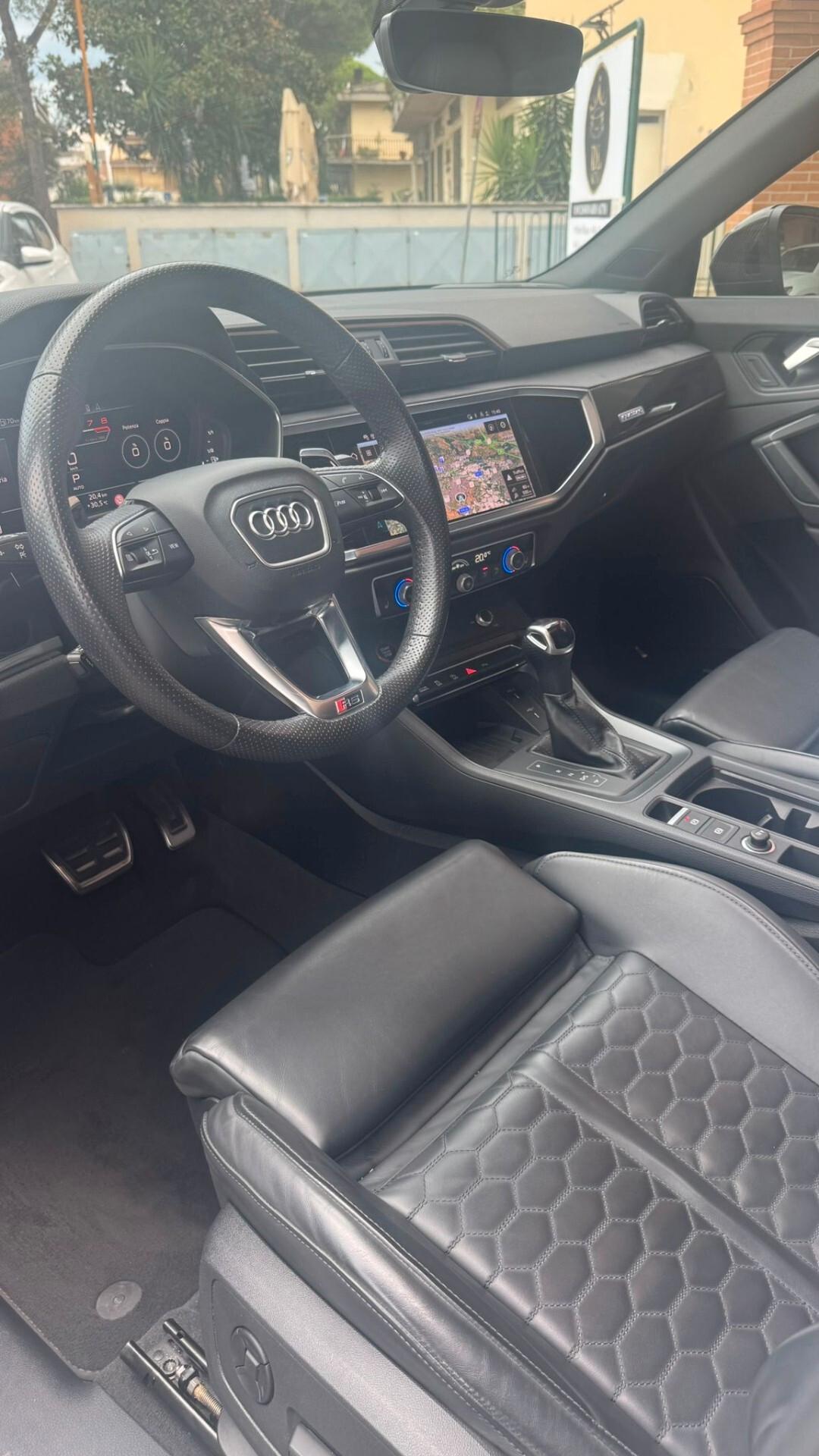 Audi RS Q3 R3 SPORTBACK GRIGIO NARDò TETTO APRIBILE GARANZIA CASA MADRE 2027