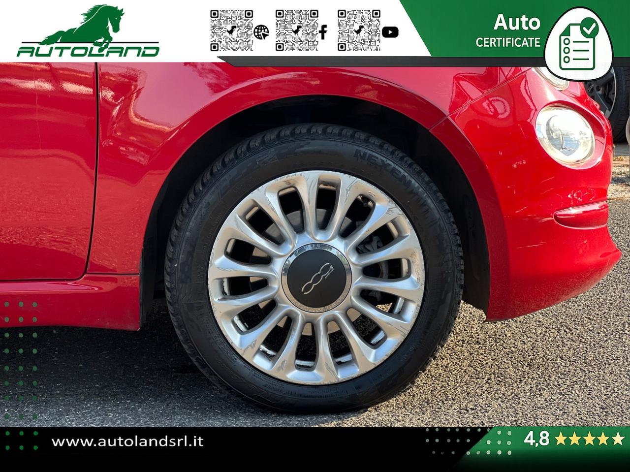 Fiat 500 1.2 69cv my19 Ok Neopatentati - Sensori di Parcheggio - Cruise Control - Uconnect 5"