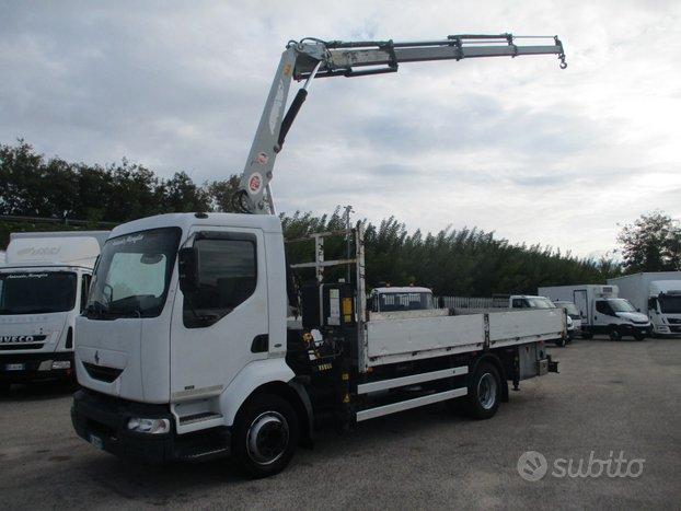 Renault MIDLUM 120/21 GRU PM 8523 4 PIEDI CASSONE