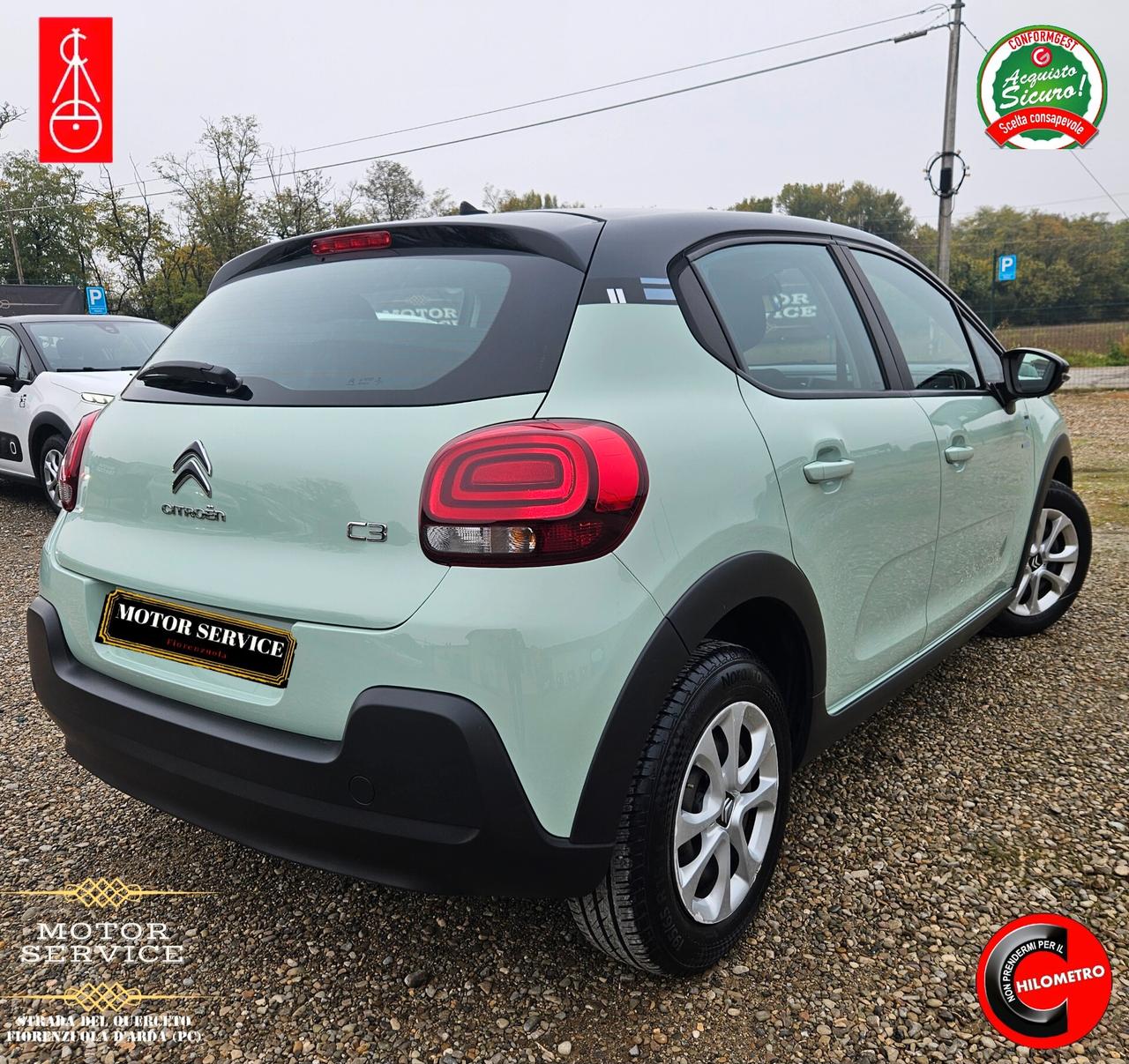 Citroen C3 verde TIFFANY 1.2 benz 66000KM DA 99€ MESE