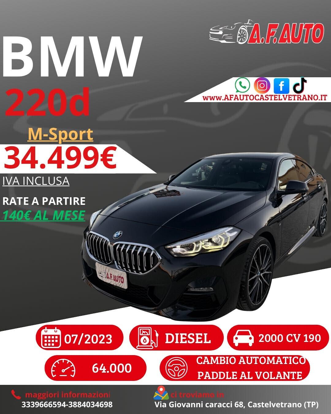 Bmw 220d Gran Coupé Msport