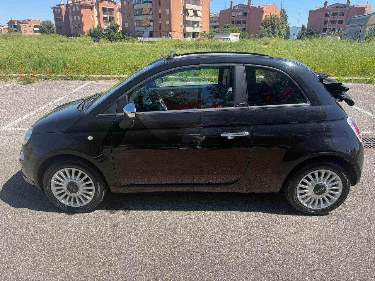 FIAT 500 cabrio 90000km originali garanzia 12 mesi permute