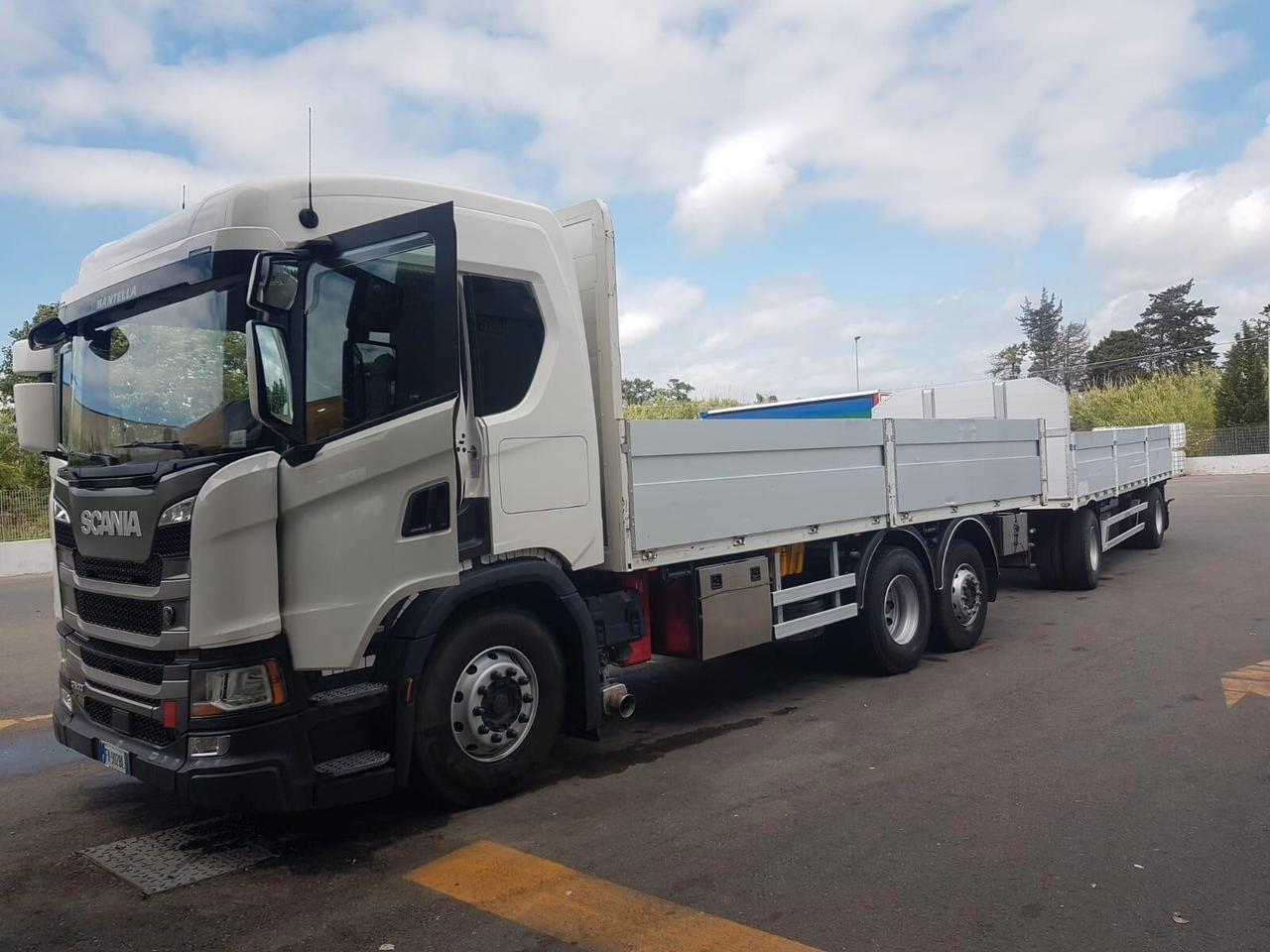 Scania G 500 tre assi cassone fisso