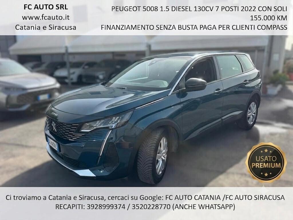 Peugeot 5008 BlueHDi 130 Allure 7 POSTI - 2022 – IVA DEDUCIBILE