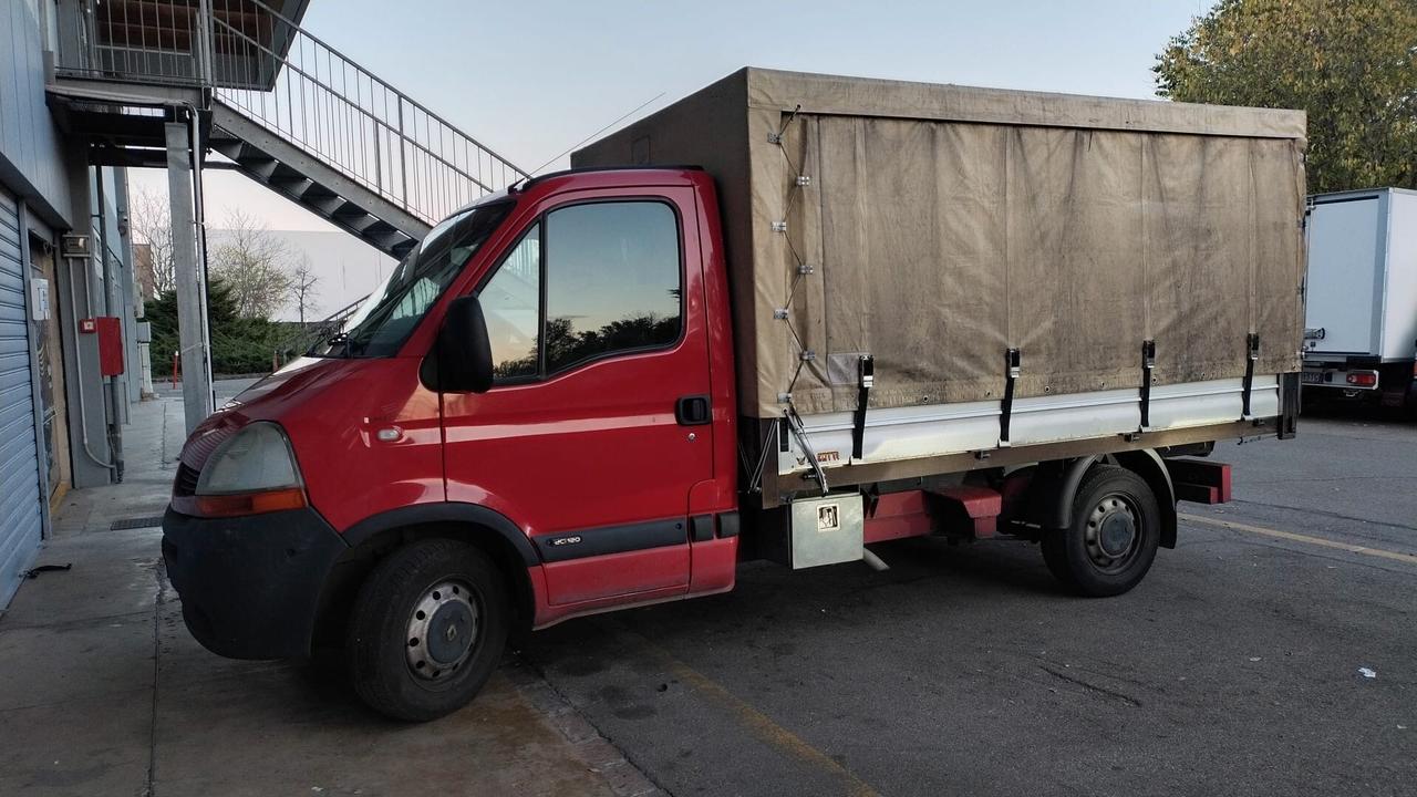 2008 Renault Master cassone aperto centinato removibile