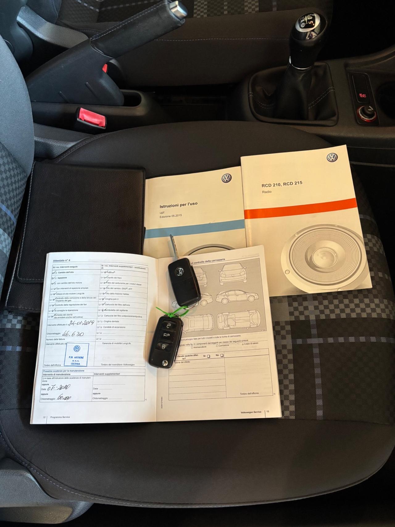 Volkswagen up! 1.0 5p. TAGLIANDI CERTIFICATI