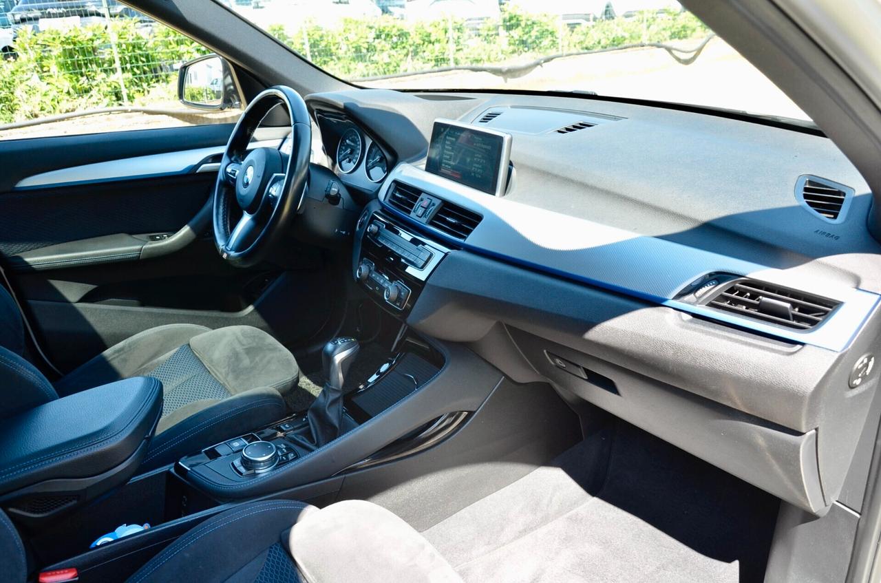 BMW X1 XDRIVE20d MSPORT 190cv AUTO, EURO 6B, SERVICE BMW, TETTO, ALCANTARA, HEAD-UP DISPLAY, 18", PERMUTE