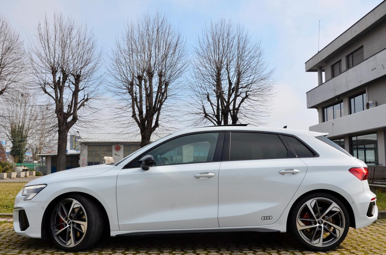 AUDI S3 SPORTBACK 2.0 TFSI QUATTRO 310cv S-TRONIC, FULL OPTIONAL, TETTO, MATRIX, SCARICO, HARMAN & KARDON, SEDILI ELETTRICI, 19", PERMUTE