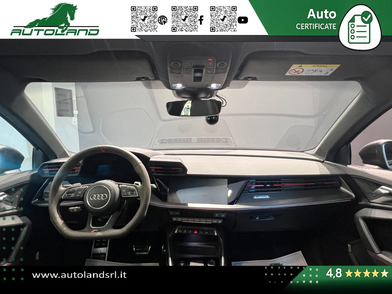 Audi RS3 Sportback 2.5 tfsi quattro s-tronic TETTO - MATRIX- B&O - MASSAGGIO - ACC
