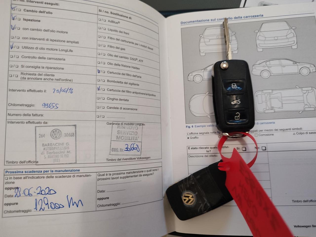 VOLKSWAGEN POLO 2014 1.2BENZINA GOMMATA ED TAGLIANDATA