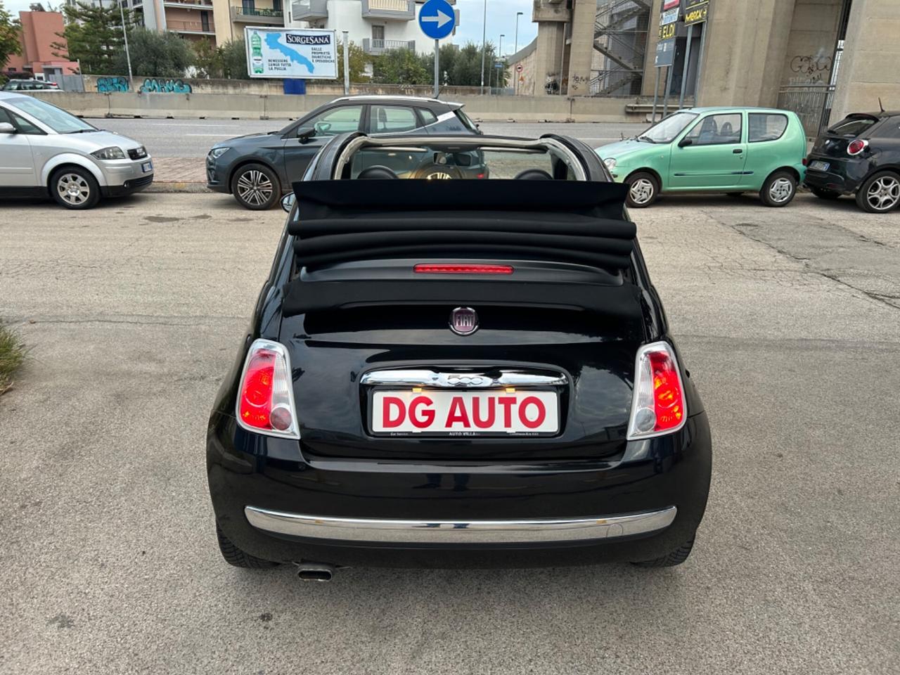 Fiat 500 1.2 benzina Lounge cabrio 70 cv 2012