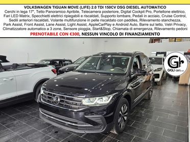 Volkswagen Tiguan MOVE C.Lega17" AppleCarPlay Telecamera Tetto Life