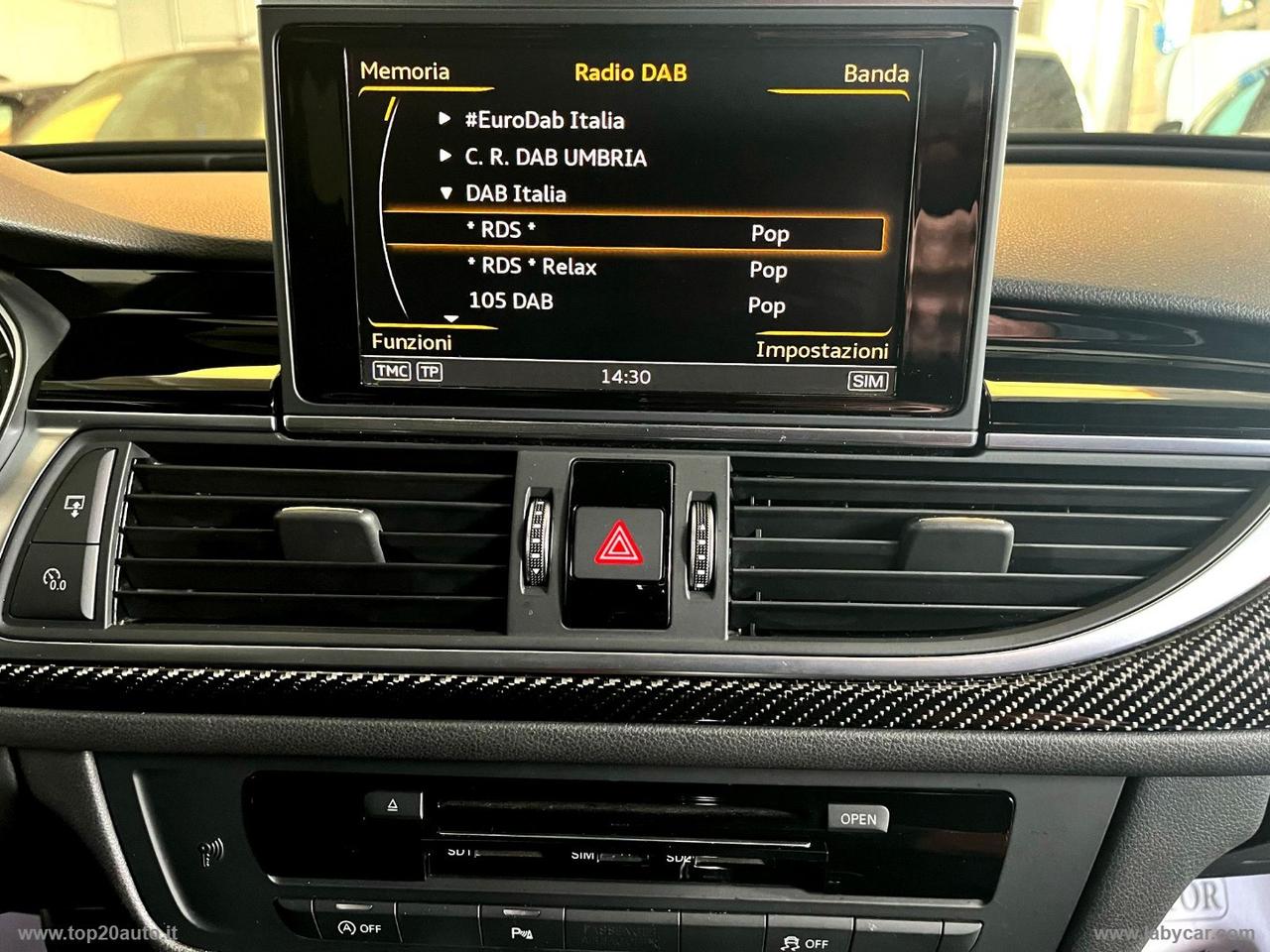 AUDI RS6 PERFORMANCE TETTO PELLE CARBOCERAMICI TETTO PELLE FRENI CARBO HOTSPOT WIFI