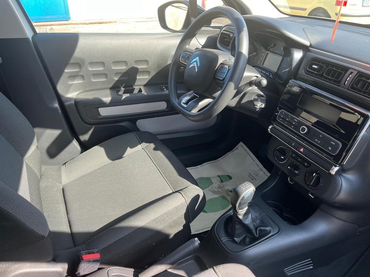 Citroen c3-1.5 hdi/100 cv-km 52000-2020