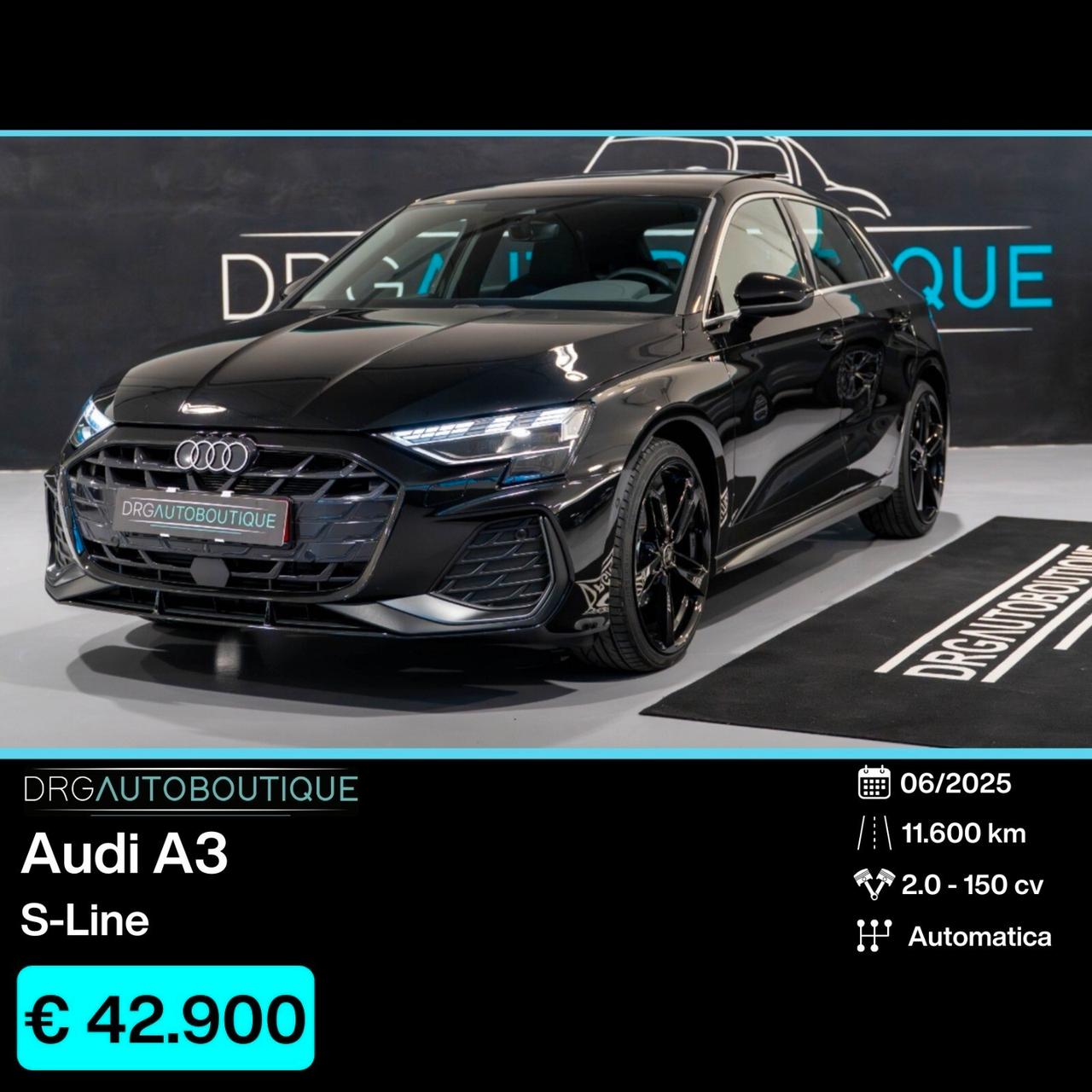 Audi A3 SPB 35 TDI 110 kW S tronic S line edition 19"/MATRIX/TETTO/SONOS