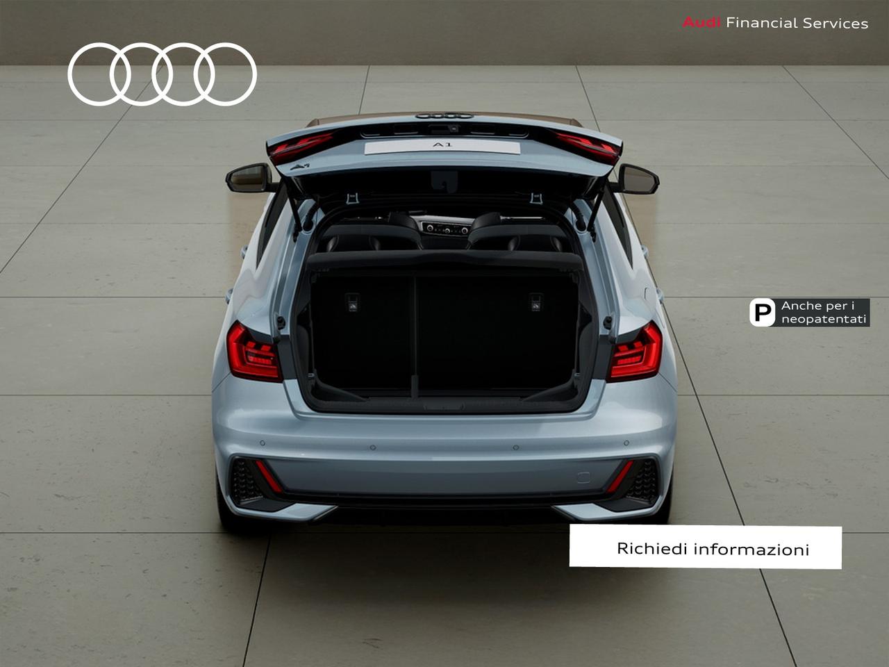 Audi A1 sportback 30 1.0 tfsi identity black 116cv s-tronic