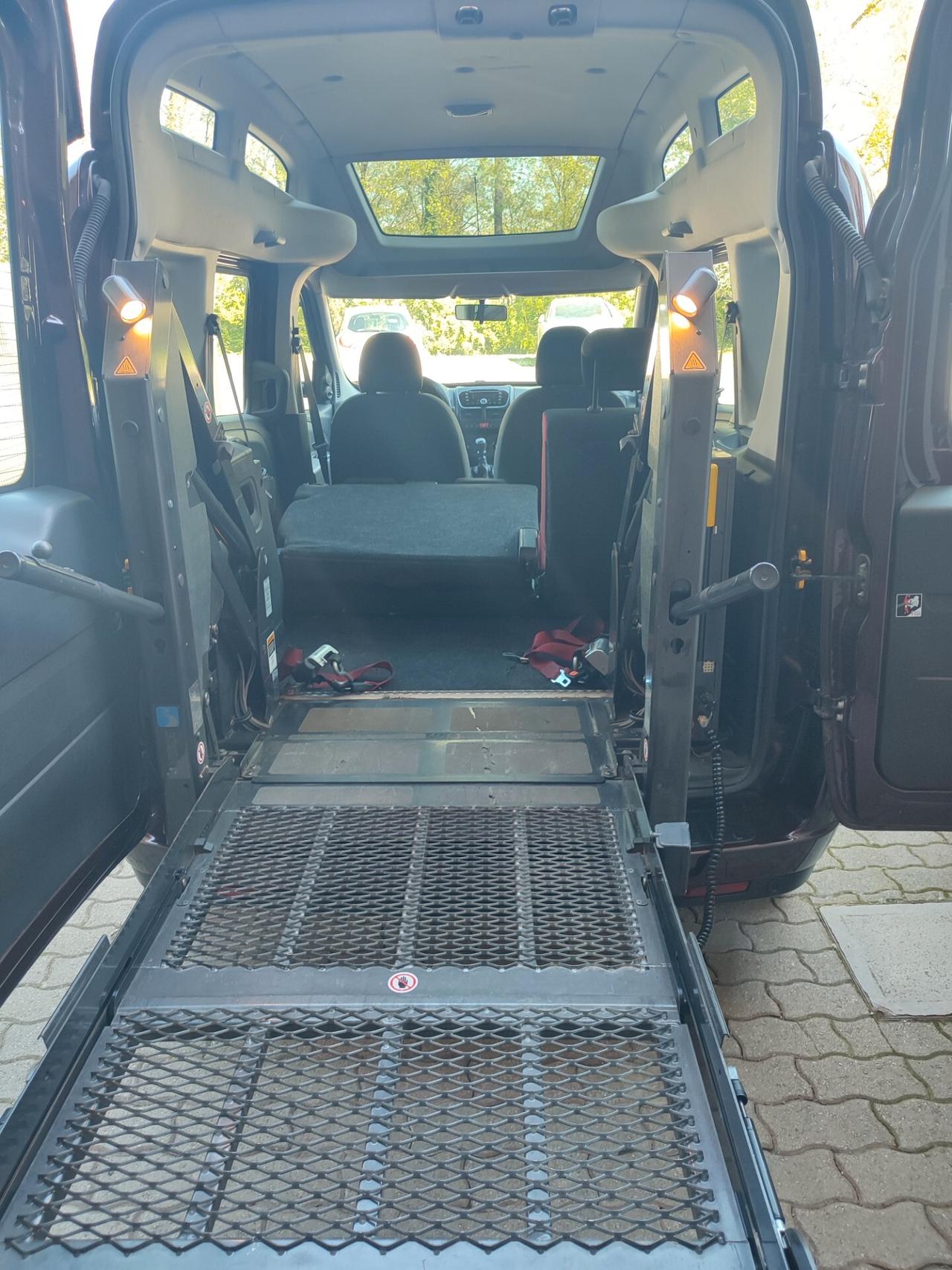 FIAT DOBLO 2012 BENZINA PEDANA DISABILI ELETTRICA TETTO ALTO