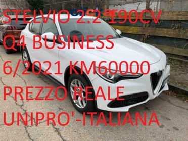 Alfa Romeo Stelvio 2.2 190CV AT8 Q4 SPRINT **PREZZO REALE**UNIPRO'**