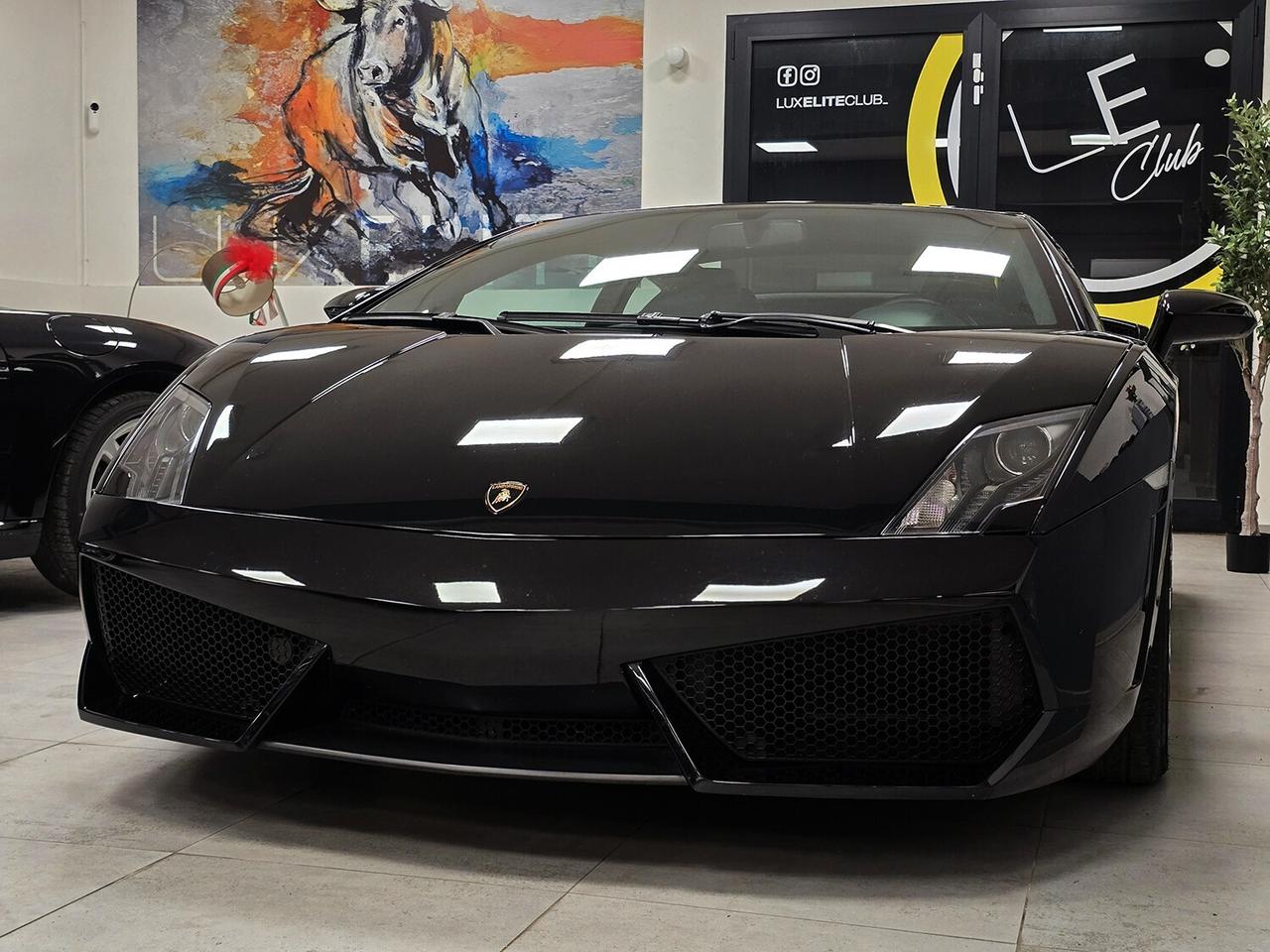 Lamborghini GALLARDO COUPE 5.2 V10 LP 560-4 E-GEAR FULL BLACK _ COMPLETAMENTE ORIGINALE _ ALCANTARA _ LIFT _ SERVICE BOOK _ CERCHI 19 CALLISTO