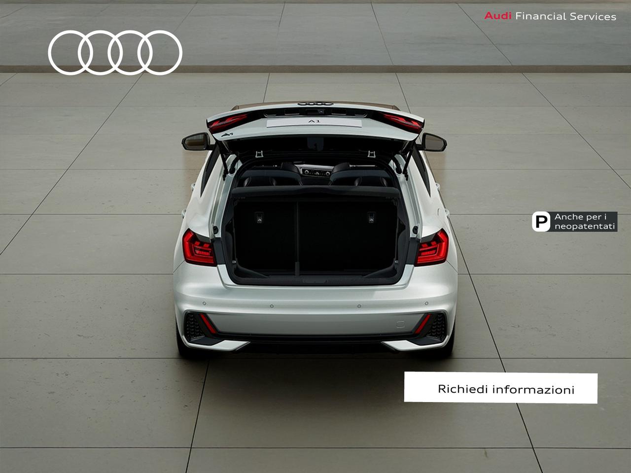 Audi A1 sportback 30 1.0 tfsi identity black 116cv s-tronic