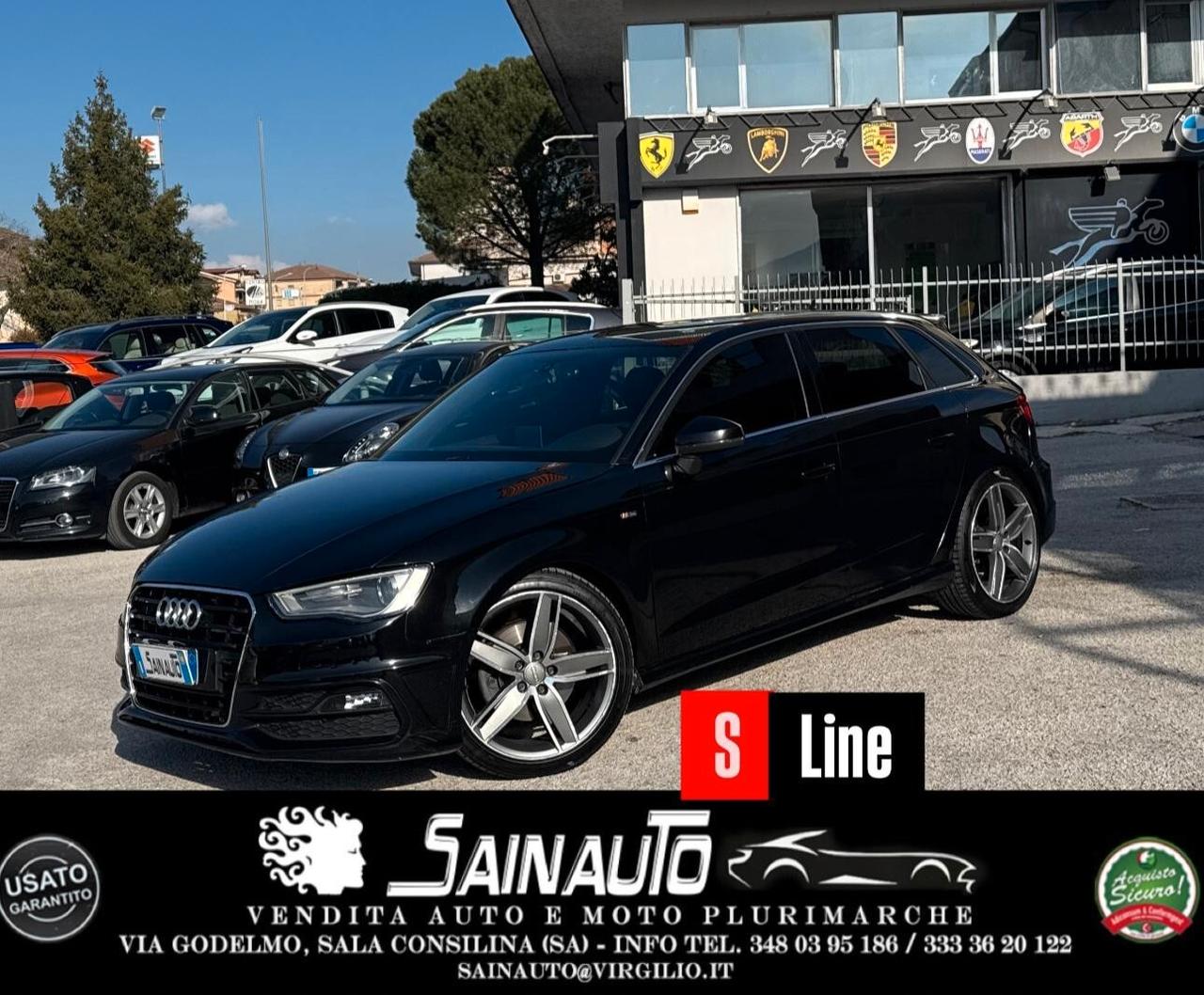 Audi A3 SPB SLINE 2.0 TDI 184 CV diesel quattro S tronic edition Garanzia