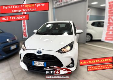 Toyota Yaris 1.5 Hybrid 5 porte Lounge 92CV Auto