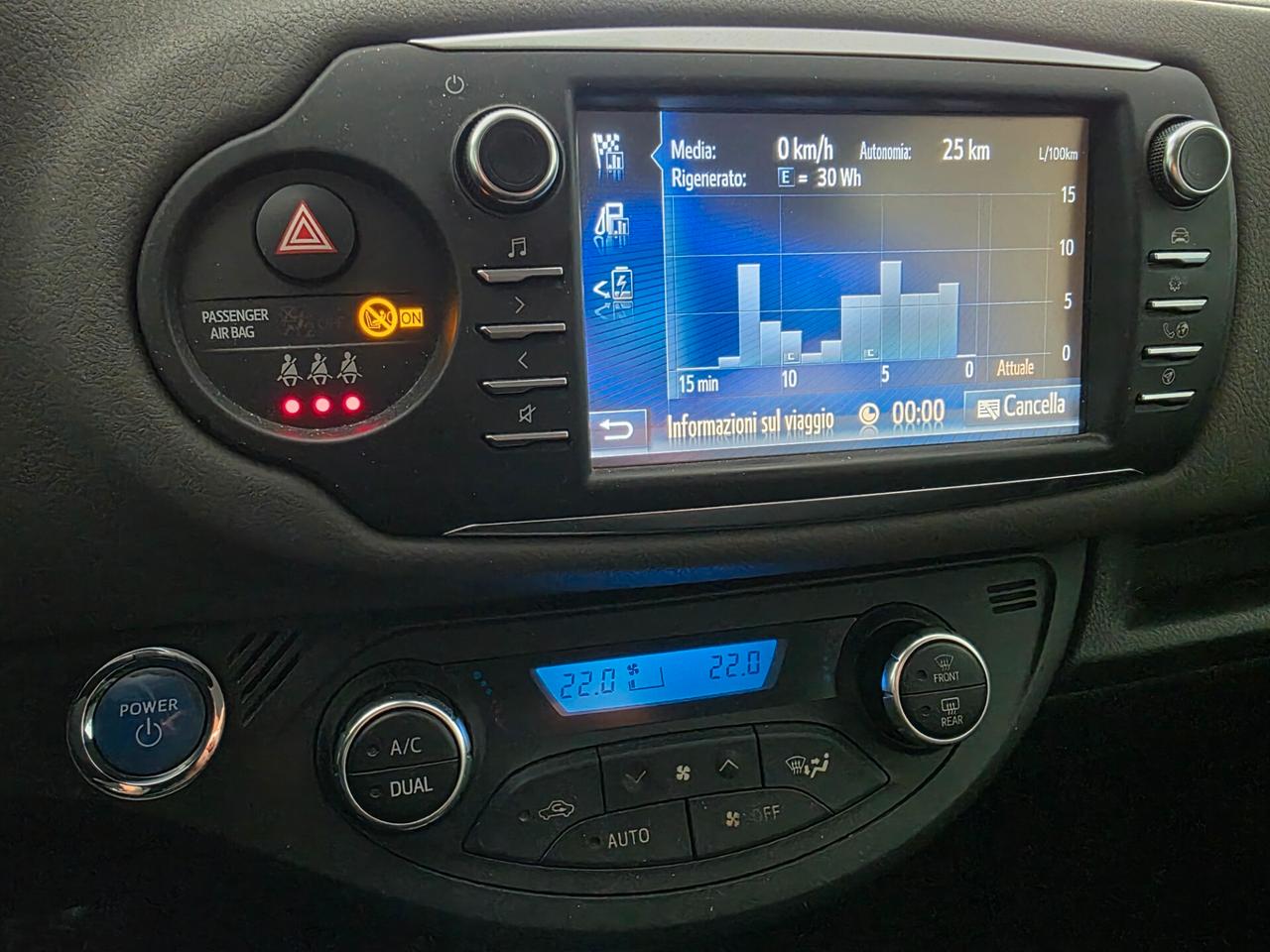 Toyota Yaris 1.5 Hybrid 73cv 1 PROPRIETARIO 2017