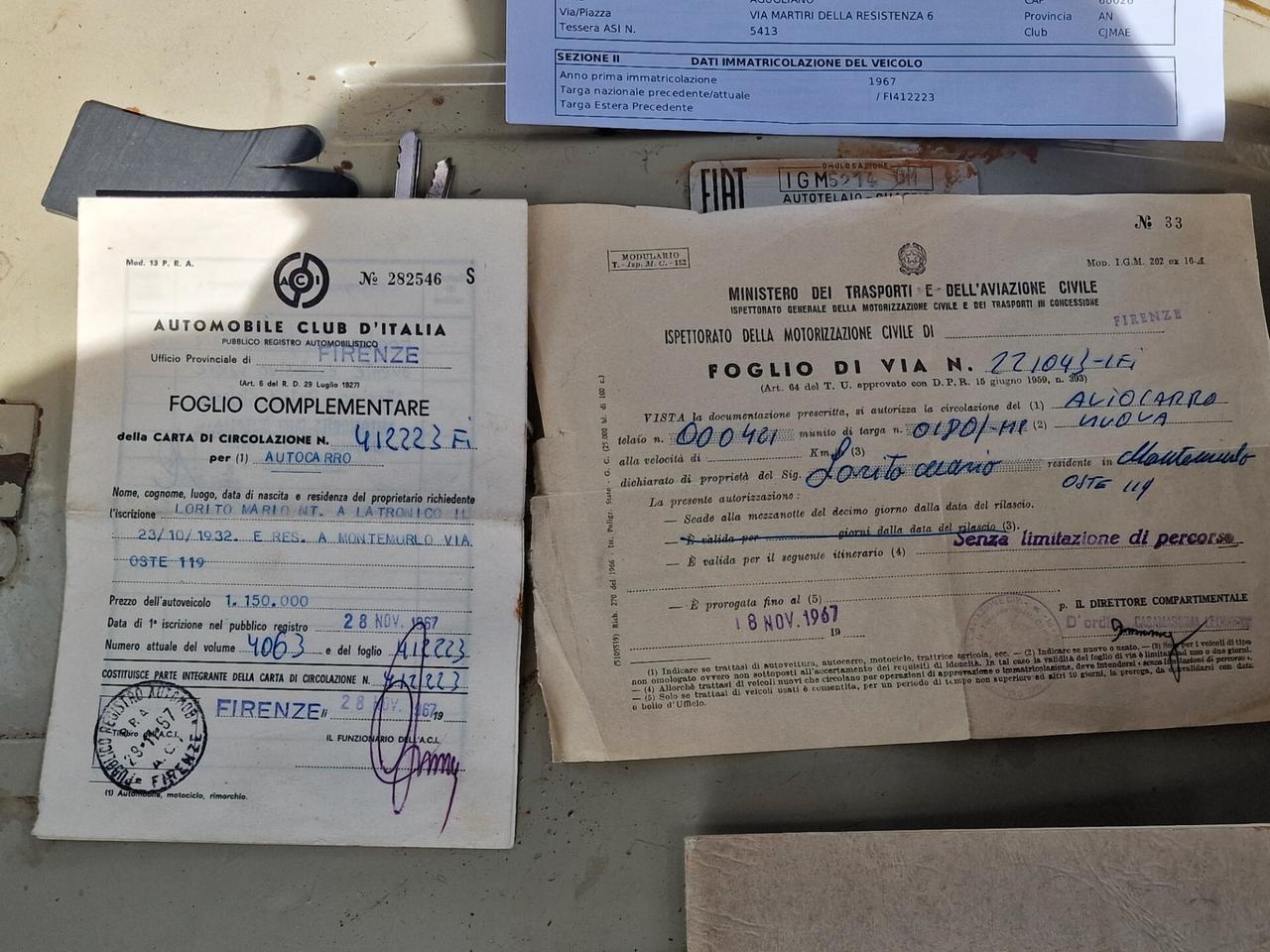 Fiat 242 241 T Pick-Up 77.000 km Unico Proprietario