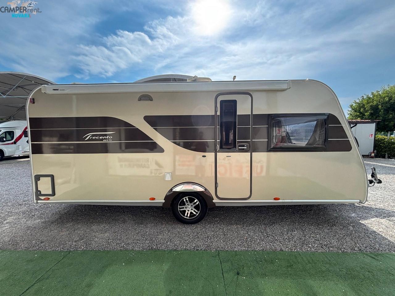 BÜRSTNER TRECENTO 465TS - ROULOTTE CON LETTO MATRIMONIALE ALLA FRANCESE IN CODA