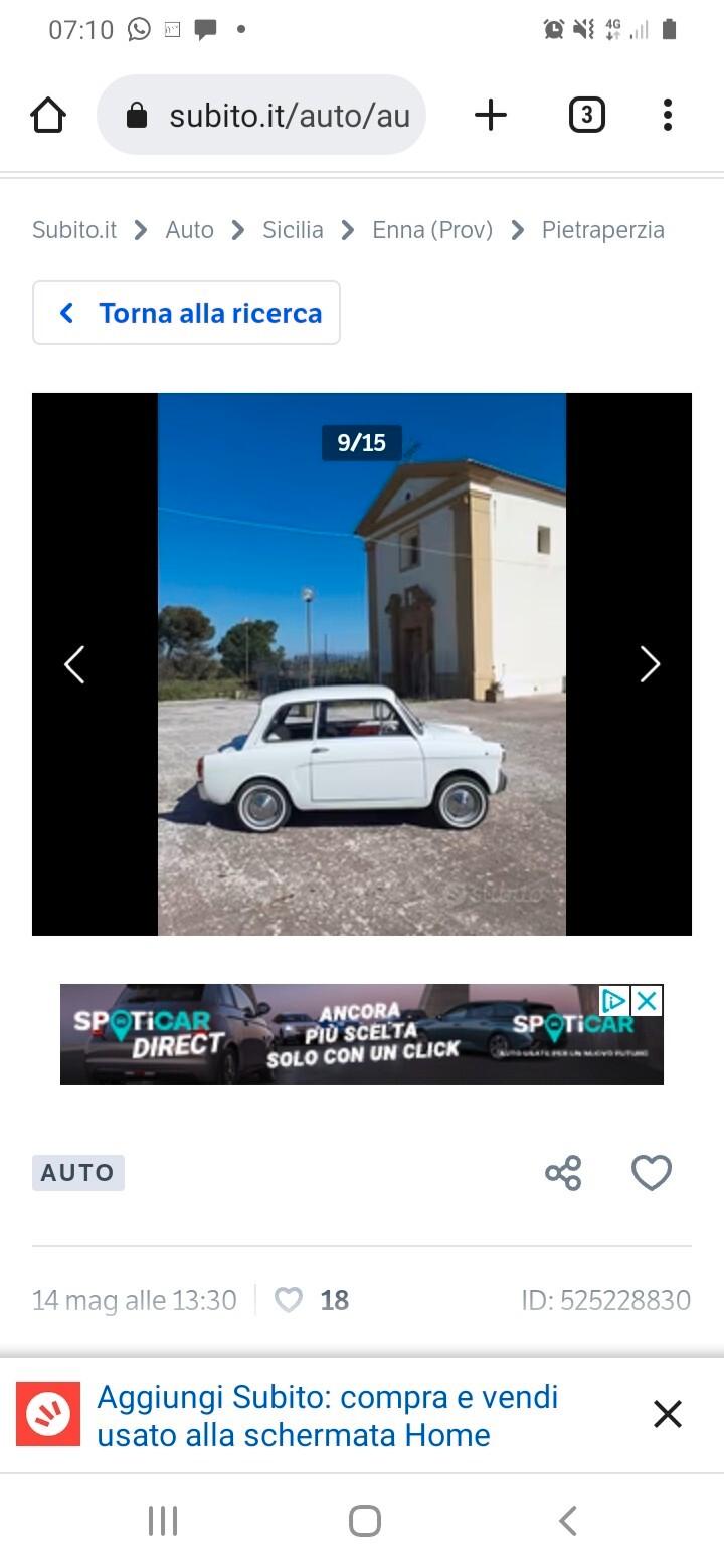 Fiat 500 Autobianchi 500 bianchina