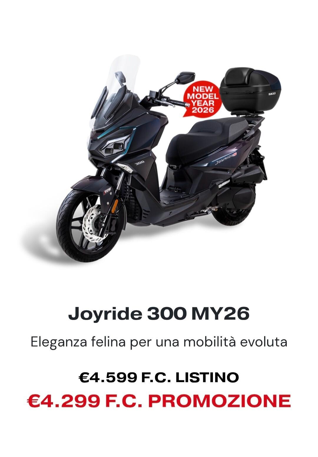 SYM JOYRIDE 300 '26 PRONTA CONSEGNA