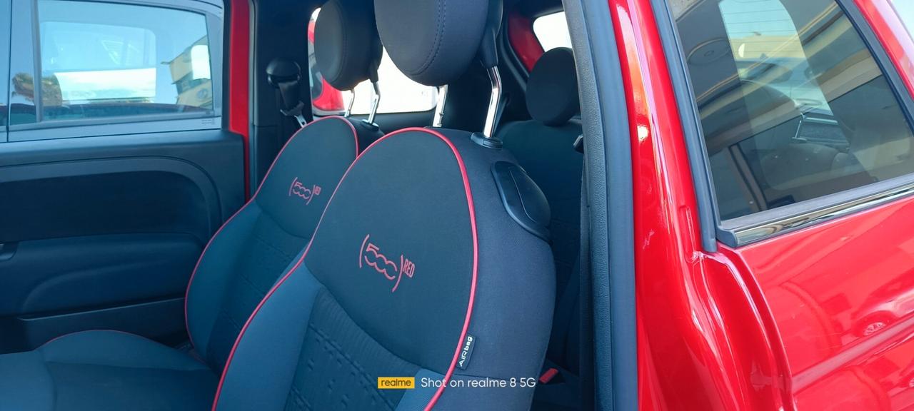 Fiat 500 1.0 Hybrid Red