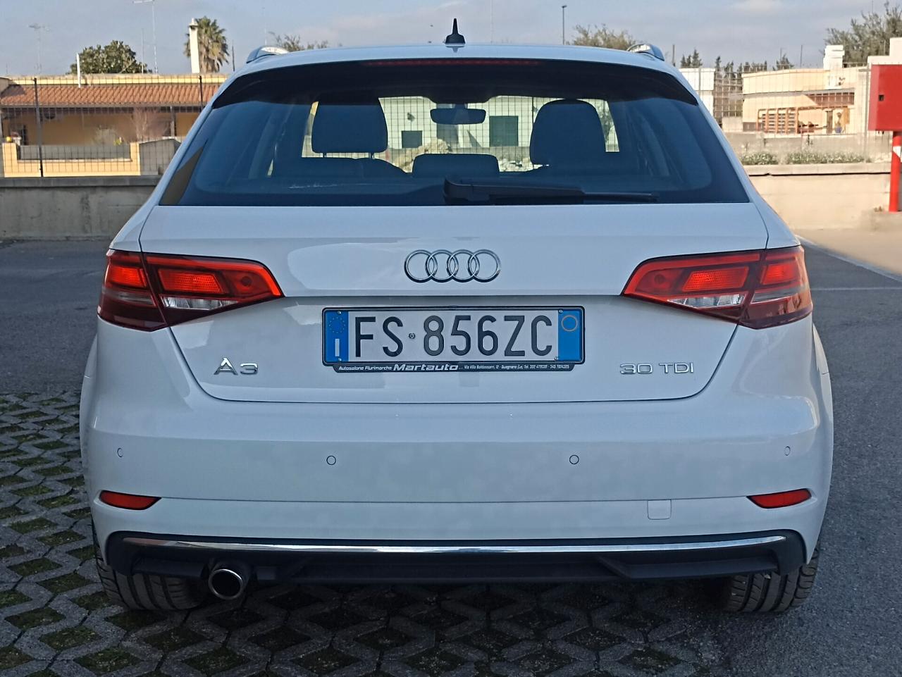 AUDI A3 30 SPORT 1.6 TDI 116cv 11/2018 KM60.000 1PRO LED/NAVI/