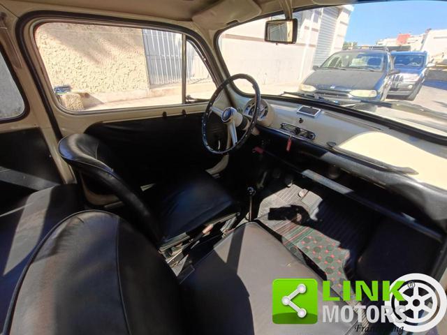 FIAT 600 D FANALONA LIBRETTO E TARGHE ORIGINALI