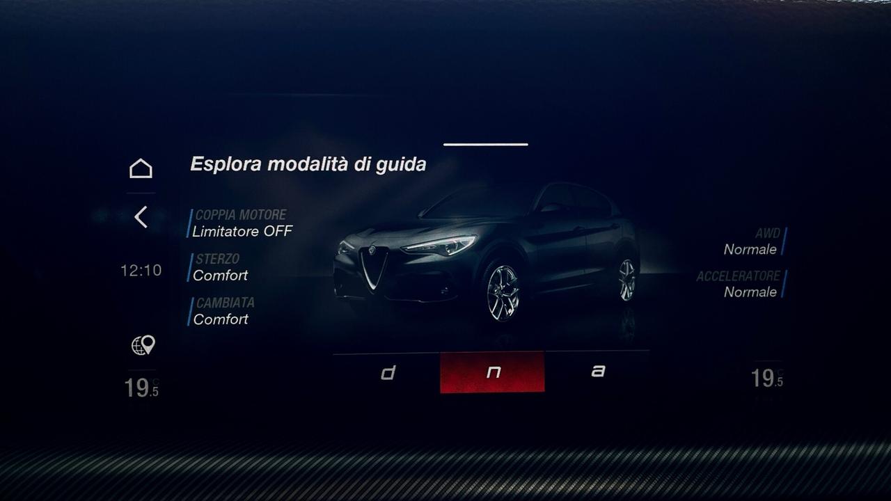 ALFA ROMEO STELVIO 2.2 VELOCE Q4 TURBODIESEL 210CV - VOLANTE E SEDILI IN PELLE RISCALDABILI, FULL LED