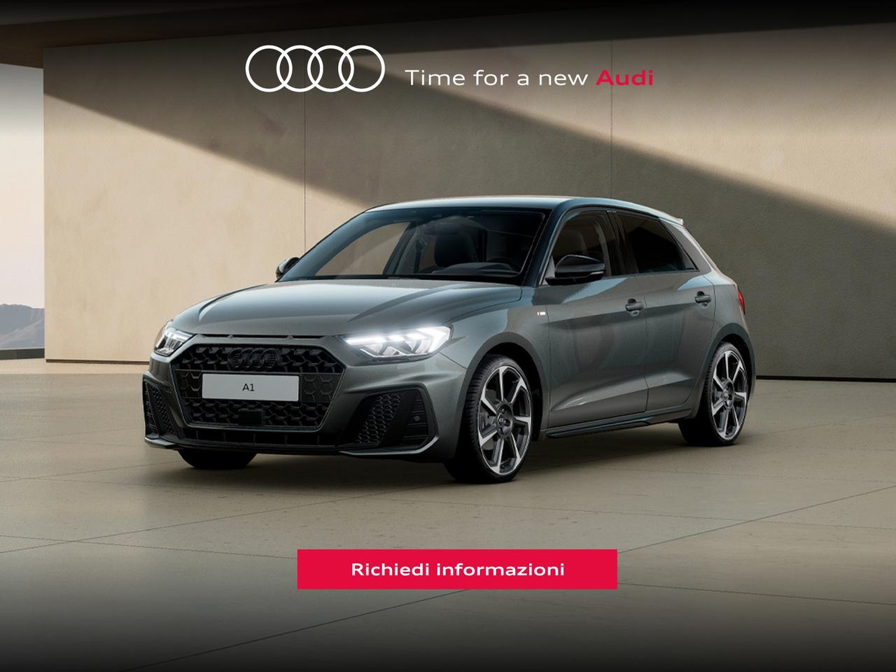 Audi A1 sportback 30 1.0 tfsi identity black 116cv s-tronic