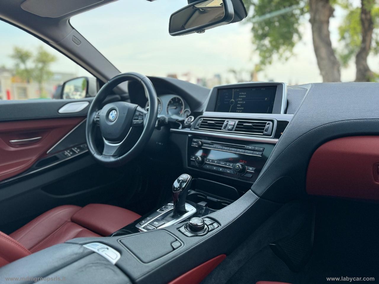 BMW 640d Gran Coupé Futura BANG AND OLUFSEN *TETTO* *INTERNO ROSSO* head-up
