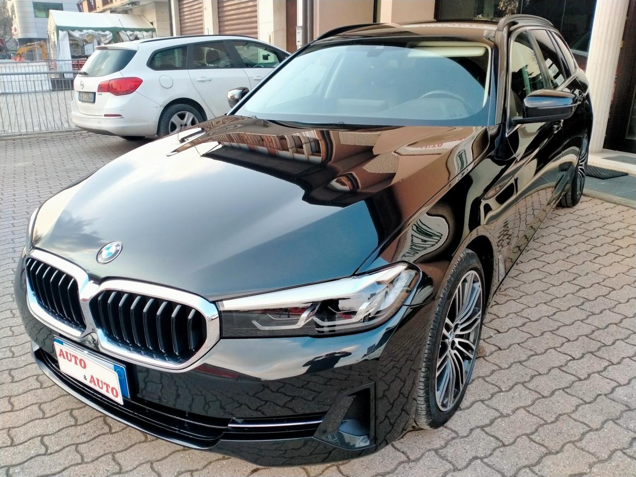BMW 520 D TOUR. MHEV 48V XDRIVE M.Y.22 LEGA 19 MSPORT / PELLE NERA