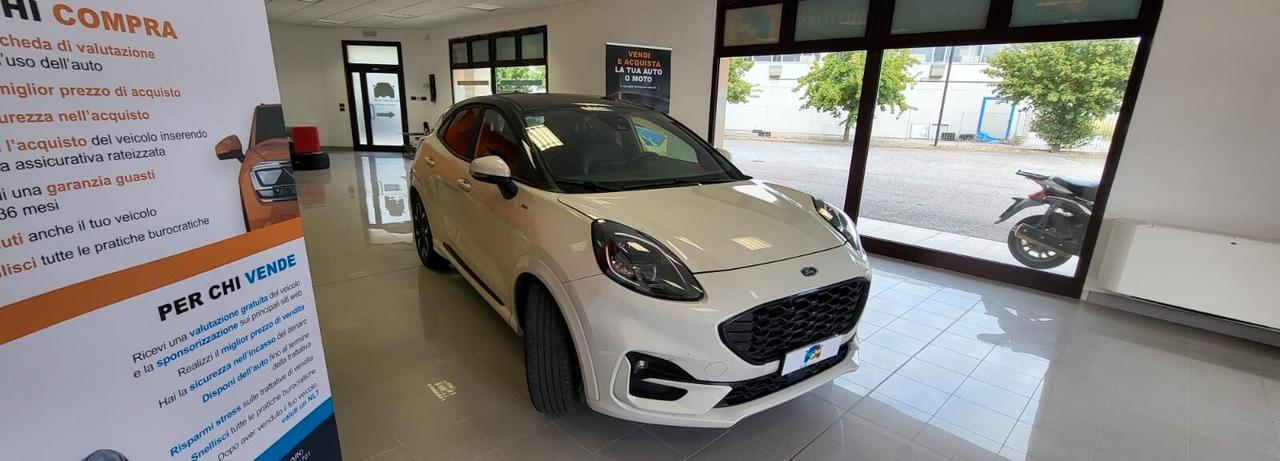 Ford Puma 1.0 EcoBoost Hybrid 125 CV S&S ST-Line- km 54.400- garanzia 12 mesi estendibile fino a 36 mesi.