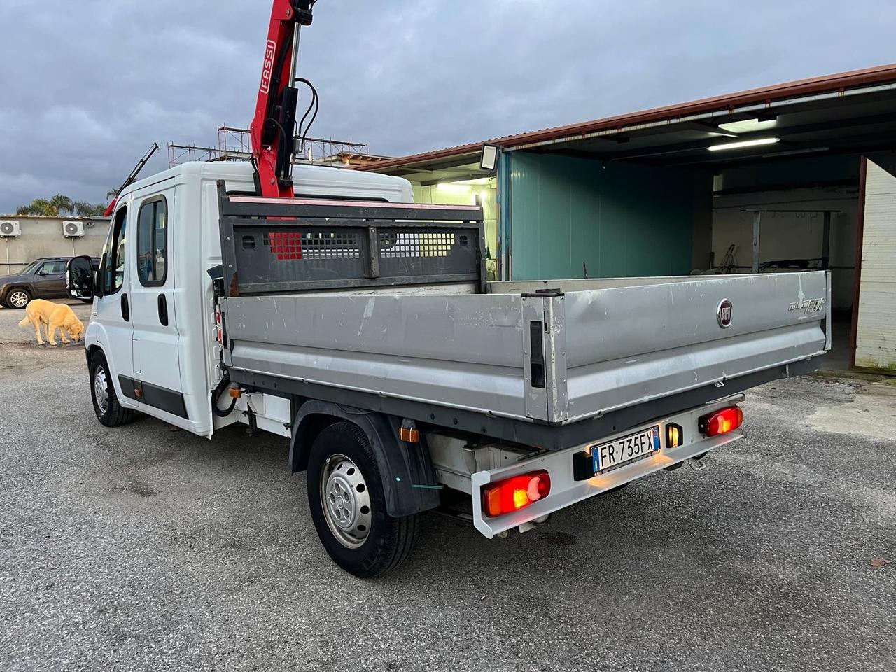 Fiat ducato max 23 -7 posti cassone F. Gru Fassi-2018