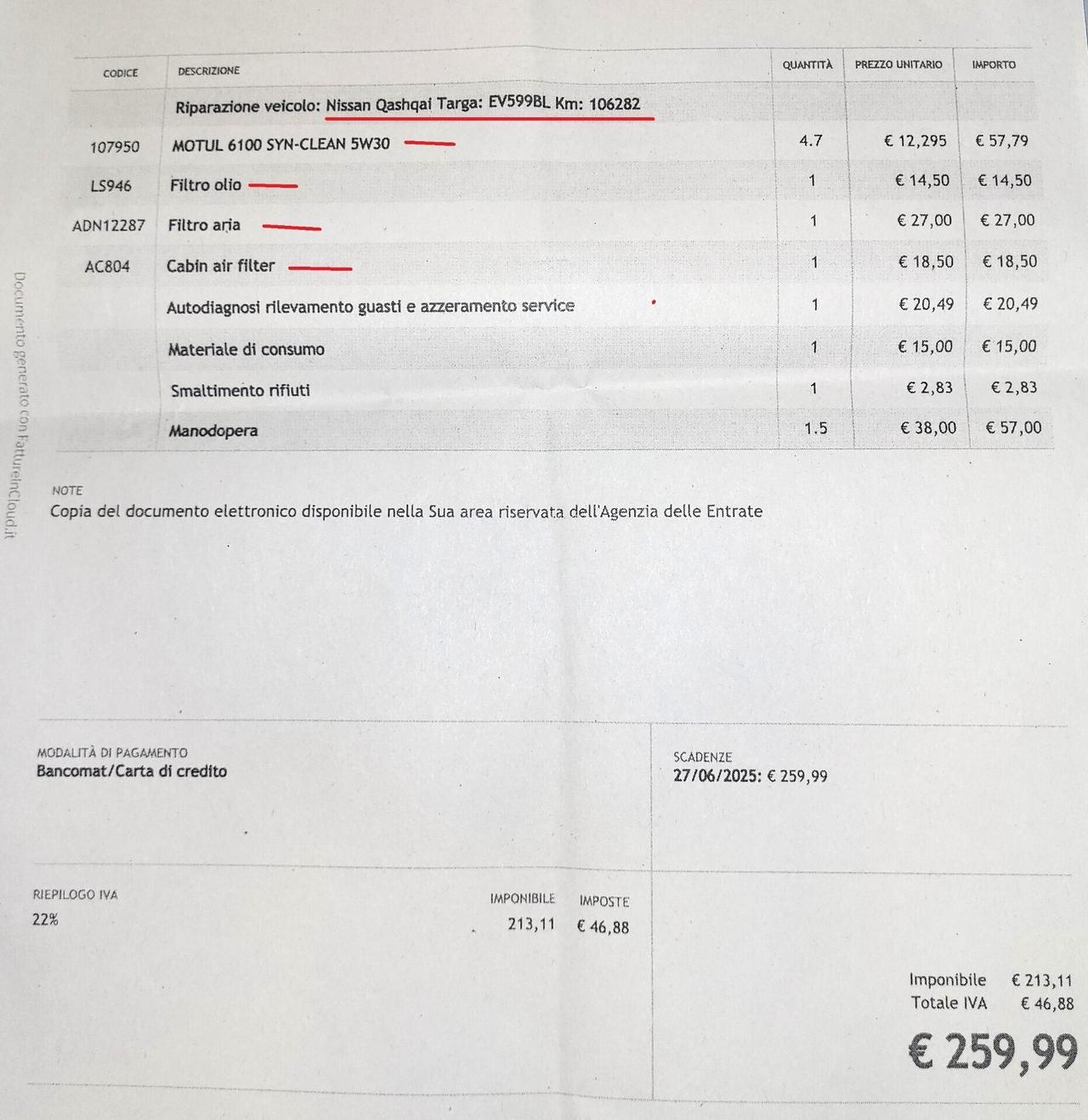 NISSAN Qashqai 1,5 dCi-CINTA DISTRIBUZ-4 REVISIONI